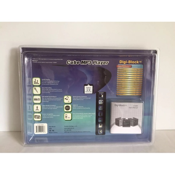 New Vintage CUBE MP3 PLAYER, DIGI-BLOCK, 2GB MUSIC STORAGE SEALED PACKAGE - Picture 6 of 10